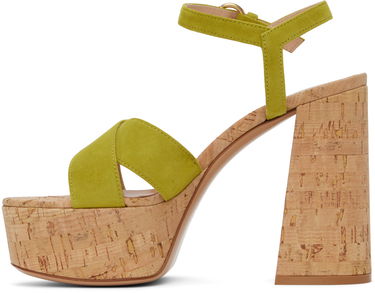 Tenisice i cipele Gianvito Rossi Bebe Cork Platform Sandals Zelena | G31522.70RIC.CSG, 2