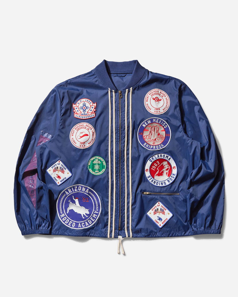 Bomber jakna Champion 60’s Souvenir Patchwork Campus Jacket Plava | 221136 BS570