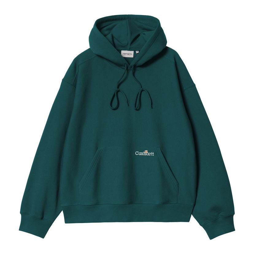 Dukserice Carhartt WIP Hooded Script Sweatshirt Zelena | I034430_9
