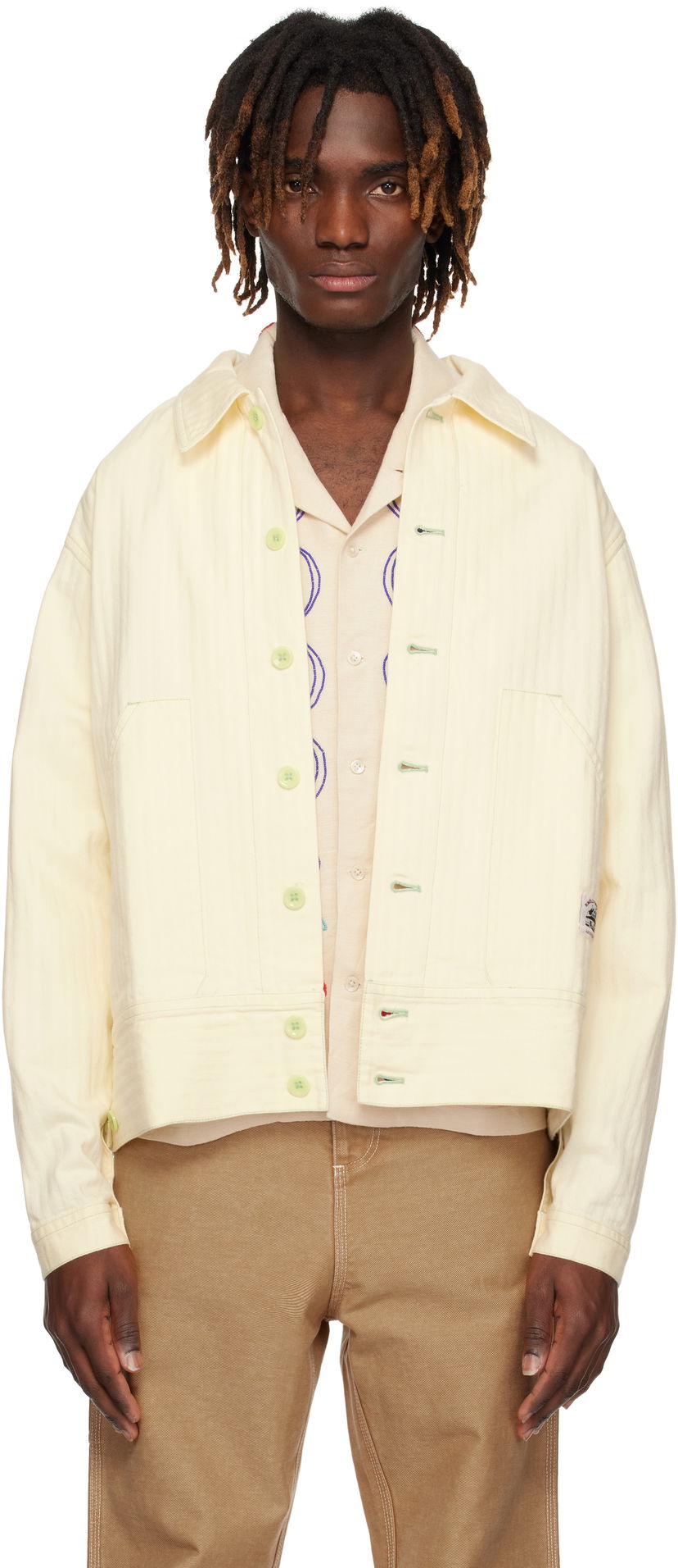 Jakna Bode Bode Greenskeeper Knolly Brook Jacket Žuta | MRS25JA006