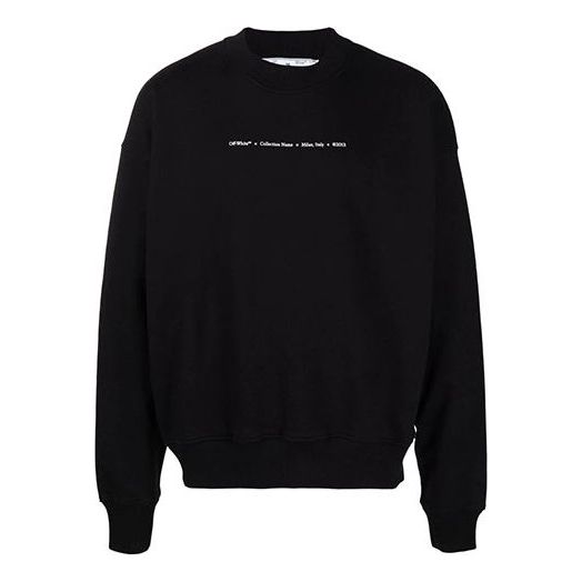 Džemper Off-White Off-White FW21 Tornado Arrow Logo Sweatshirt Crna | OMBA054F21FLE0081084