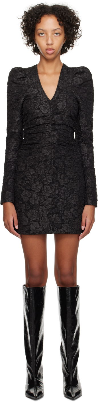 Haljina GANNI Jacquard Minidress Crna | F8497, 0