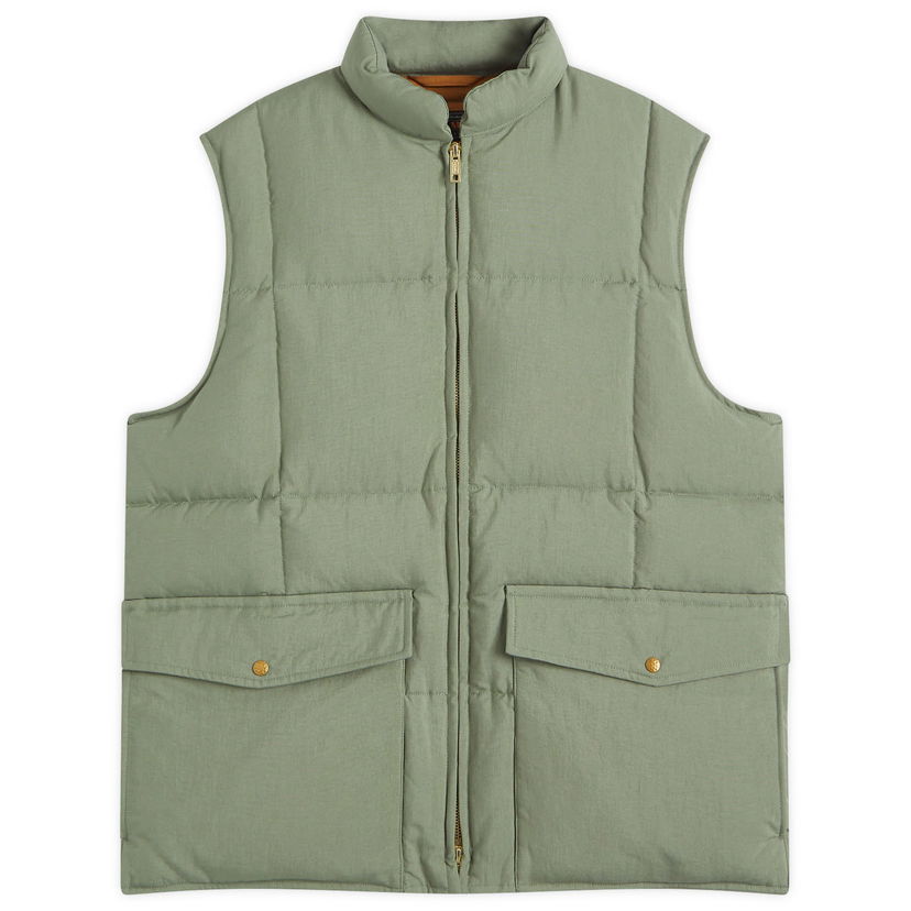 Prsluk BEAMS Beams Plus Nylon Oxford Down Vest, Size Large Zelena | 3806-0112-139-67