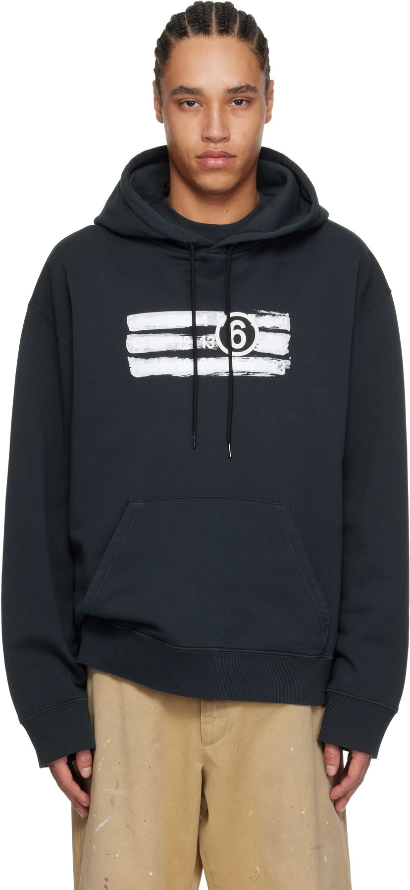 Dukserice Maison Margiela MM6 Maison Margiela Printed Logo Hoodie Crna | SH2GU0020 M25004