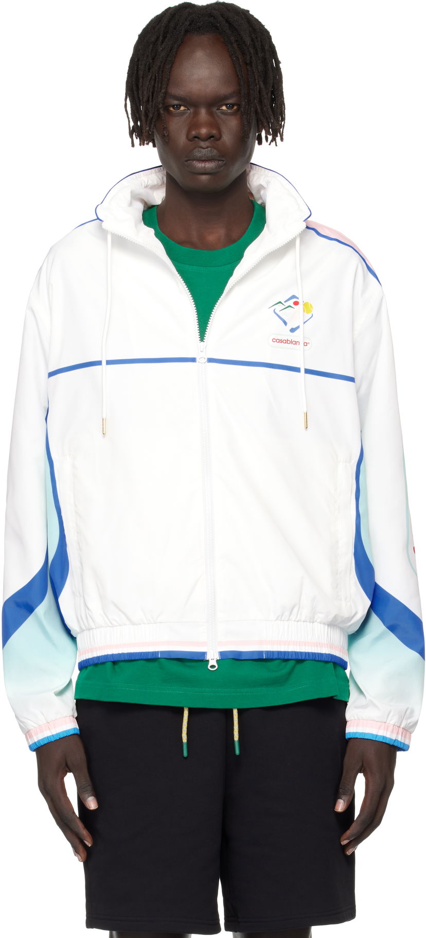 Vjetrovka Casablanca Casablanca Casa Sportif Windbreaker Jacket Bijela | U-MPF25-JK-033-01