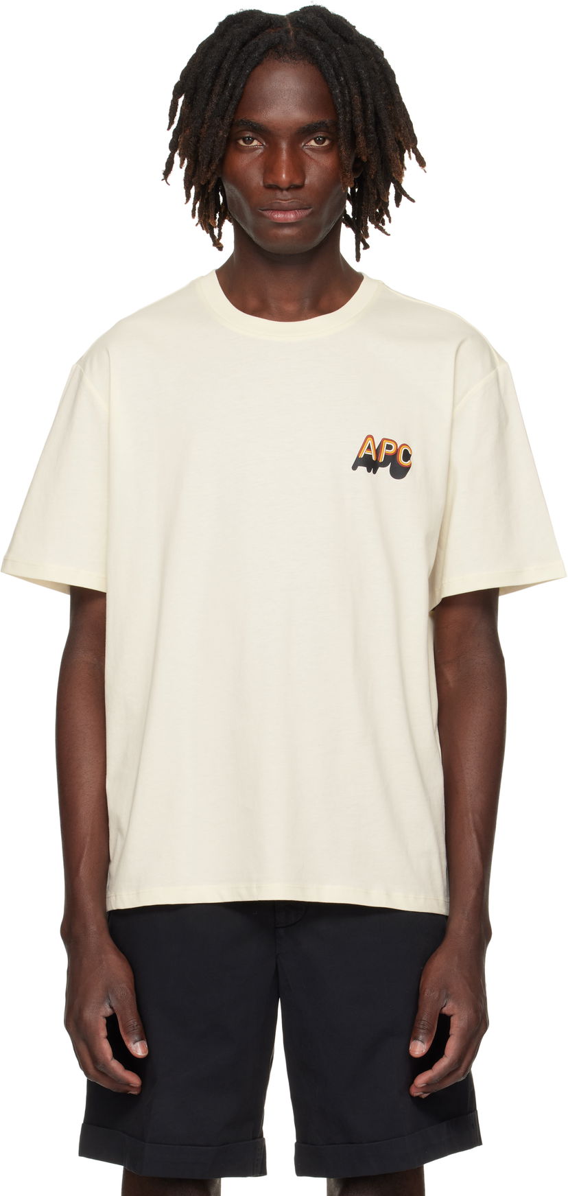 Majica kratkih rukava A.P.C. A.P.C. 70's H T-Shirt Bež | COHBM-H26535