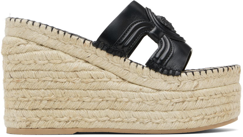 Tenisice i cipele Versace Versace Medusa Platform Espadrilles Wedges Crna | 1017852_DVT2P_1B000