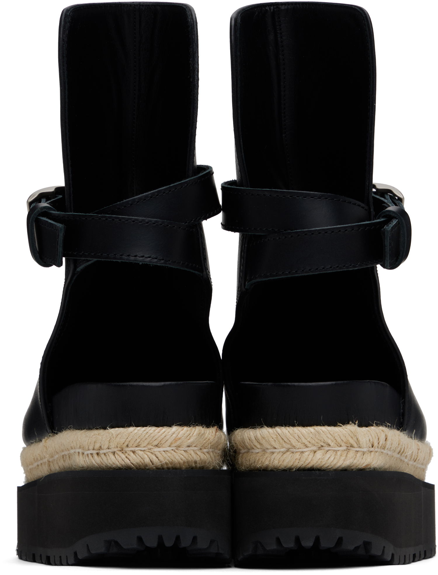Haljina sacai sacai Jodphur Espadrille Platform Sandals Crna | 25-07919, 1