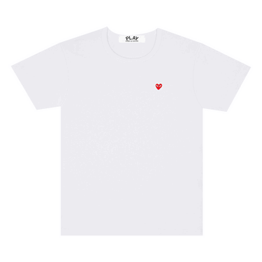 Majica kratkih rukava Comme des Garçons PLAY Small Heart T-Shirt Bijela | AZ T303 051 2, 0