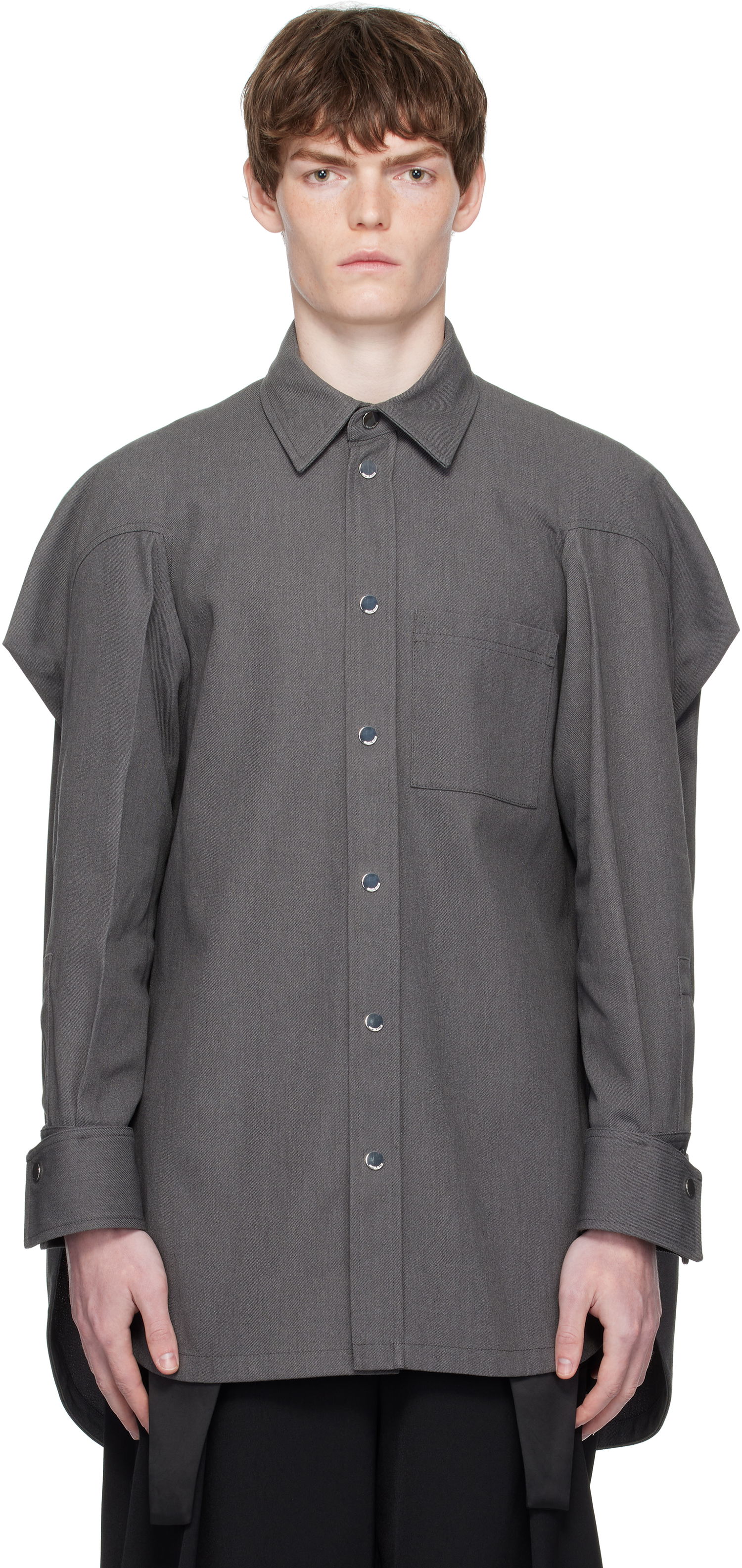 Košulja Jean Paul Gaultier Jean Paul Gaultier Canvas Shirt Siva | 25/03-U-ST024-W008-04, 0