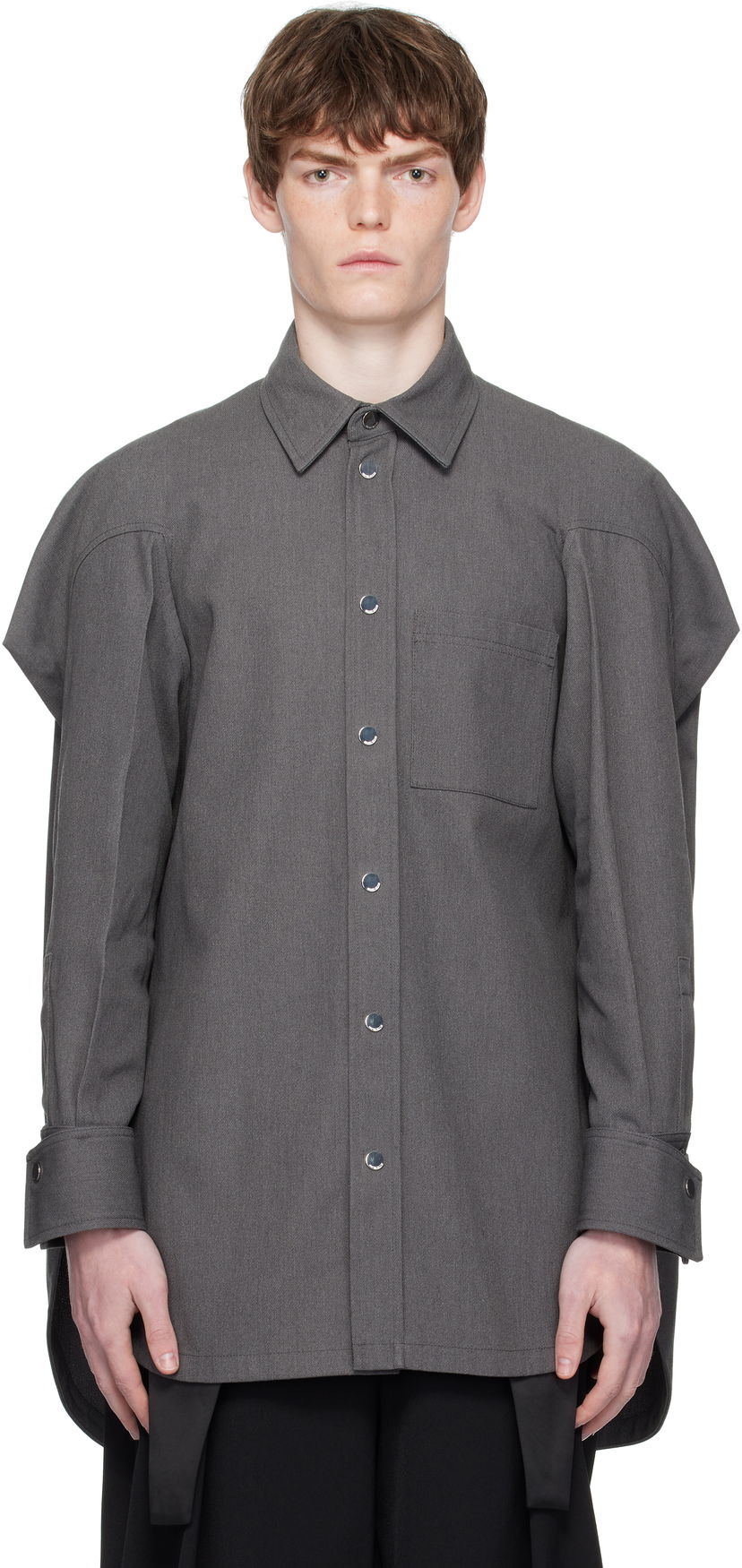 Košulja Jean Paul Gaultier Jean Paul Gaultier Canvas Shirt Siva | 25/03-U-ST024-W008-04