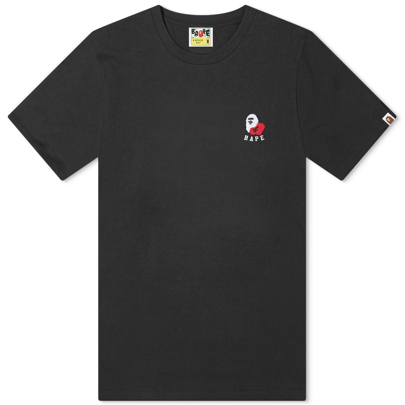 Majica kratkih rukava BAPE A Bathing Ape Ape Head 2 Point T-Shirt Crna | 001TEK301301M-BLK