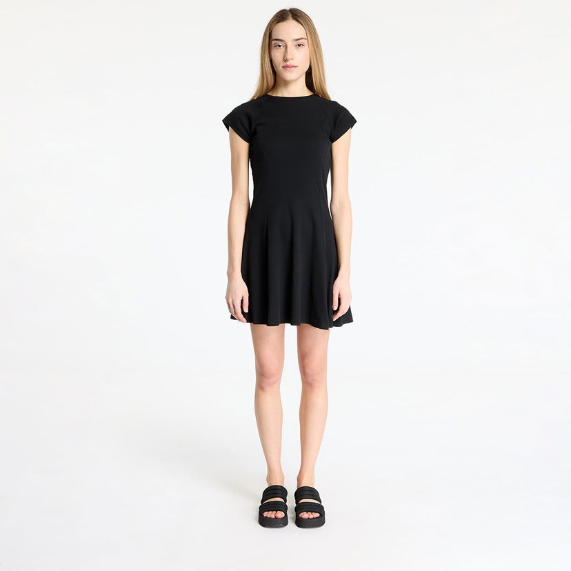 Haljina Urban Classics Urban Classics Skater Rib Dress Crna | TB6201-00007