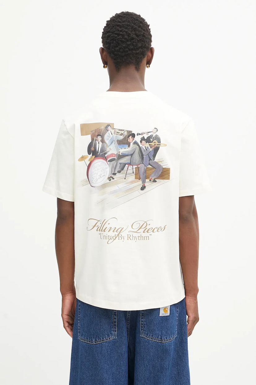 Majica kratkih rukava Filling Pieces Filling Pieces Band Graphic T-Shirt Bijela | 422520500238