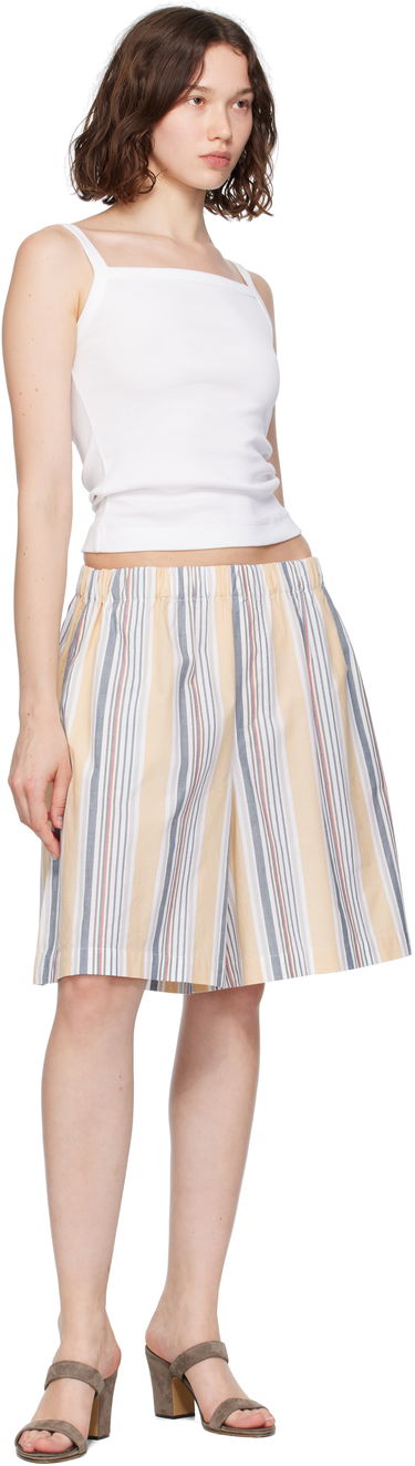 Kratke hlače Baserange Baserange Stave Striped Casual Shorts Žuta | SHST-PO-SU25, 3