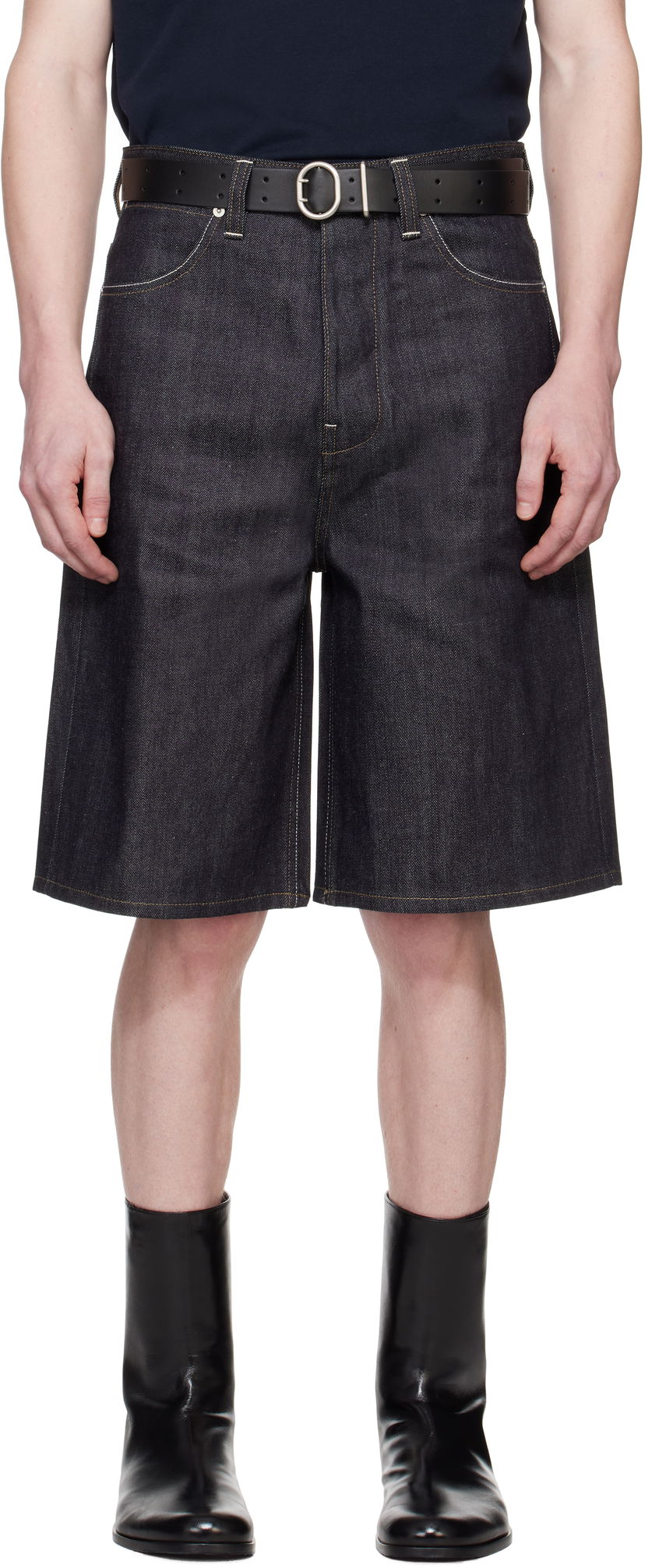 Kratke hlače Jil Sander Jil Sander Raw Denim Shorts Plava | J23KA0110_J45041