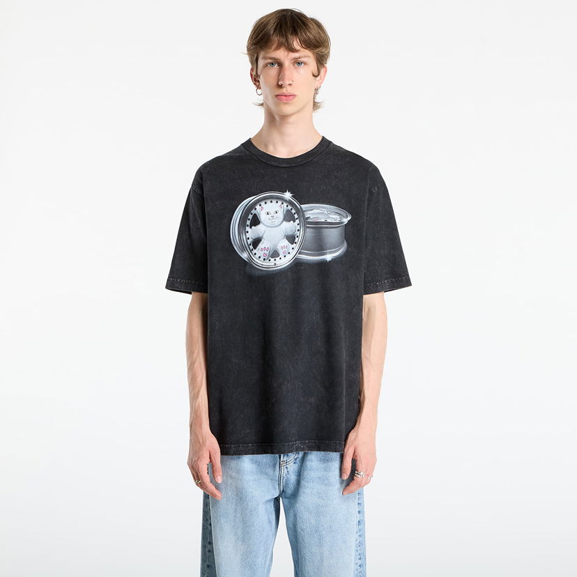 Majica kratkih rukava RIPNDIP RIPNDIP Nerm Wheels T-Shirt Vintage Wash Crna | RNDFALL25119