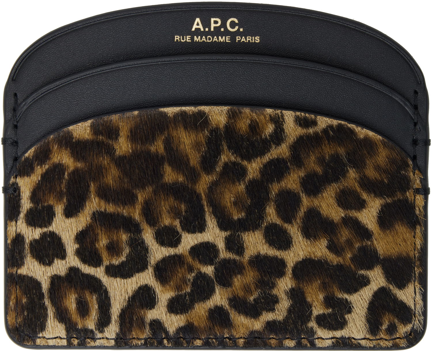 Novčanik A.P.C. A.P.C. Demi-Lune Leopard Card Holder Višebojno | PXCAW-F63270, 0