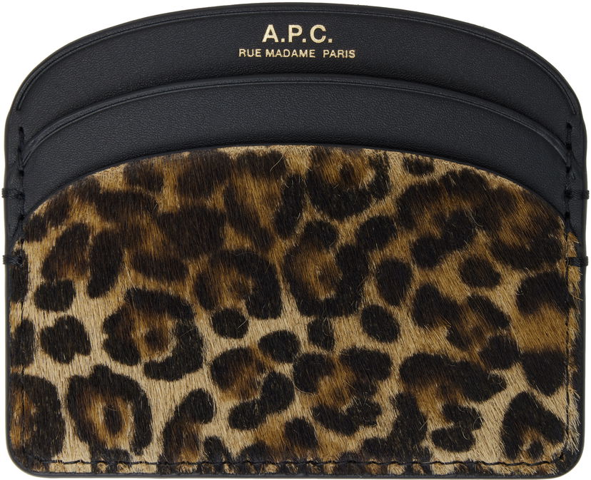 Novčanik A.P.C. A.P.C. Demi-Lune Leopard Card Holder Višebojno | PXCAW-F63270