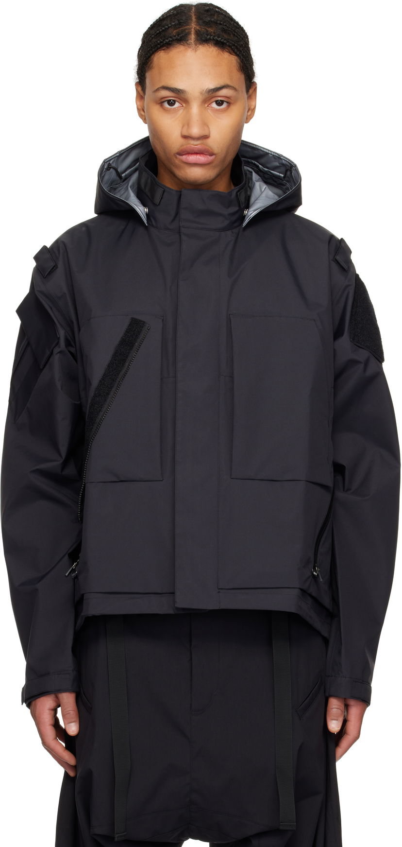 Parka Acronym J14-GT Hooded Technical Jacket Crna | J14-GT