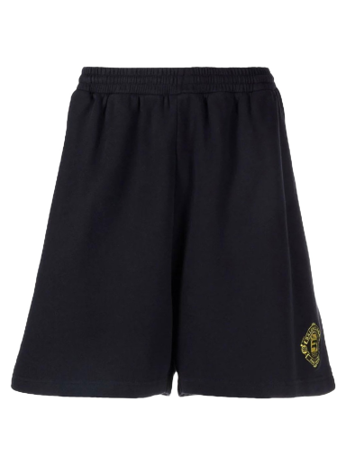 Kratke hlače Balenciaga Emblem Shorts Crna | 676137TLV601000