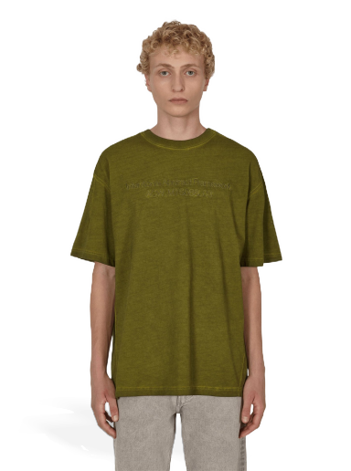 Majica kratkih rukava A-COLD-WALL* Overdye T-Shirt Zelena | ACWMTS088 MLGR