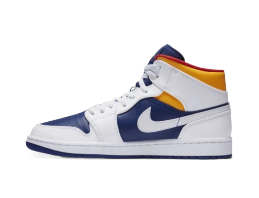 Tenisice i cipele Jordan Air Jordan 1 Mid "White Deep Royal Blue" Tamnoplava | 554724-131