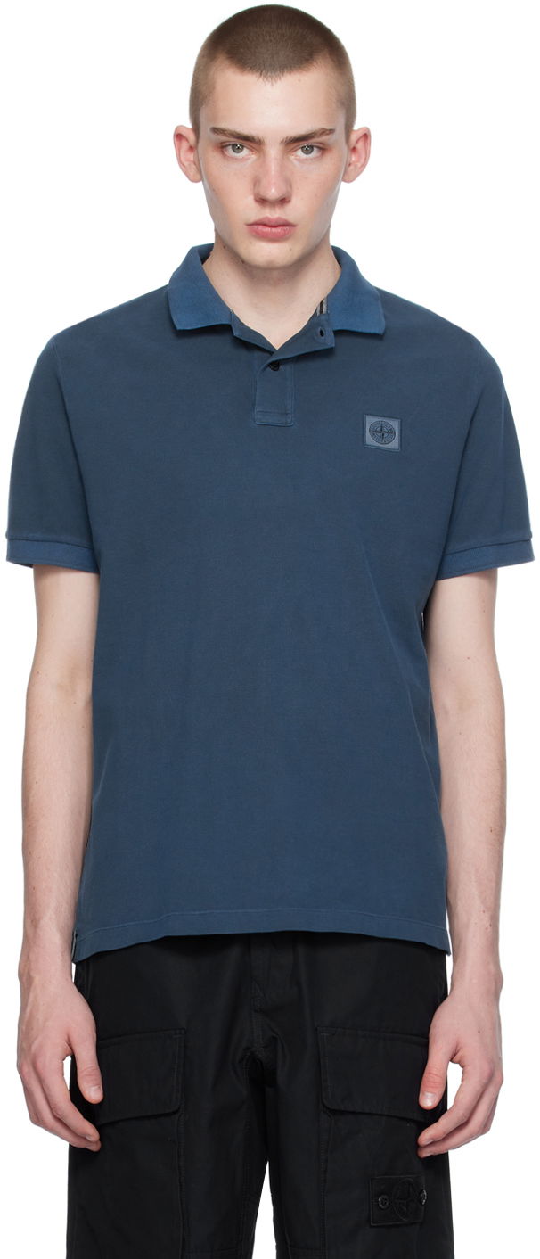 Polo majica Stone Island Patch Polo Tee Tamnoplava | 80152SC67