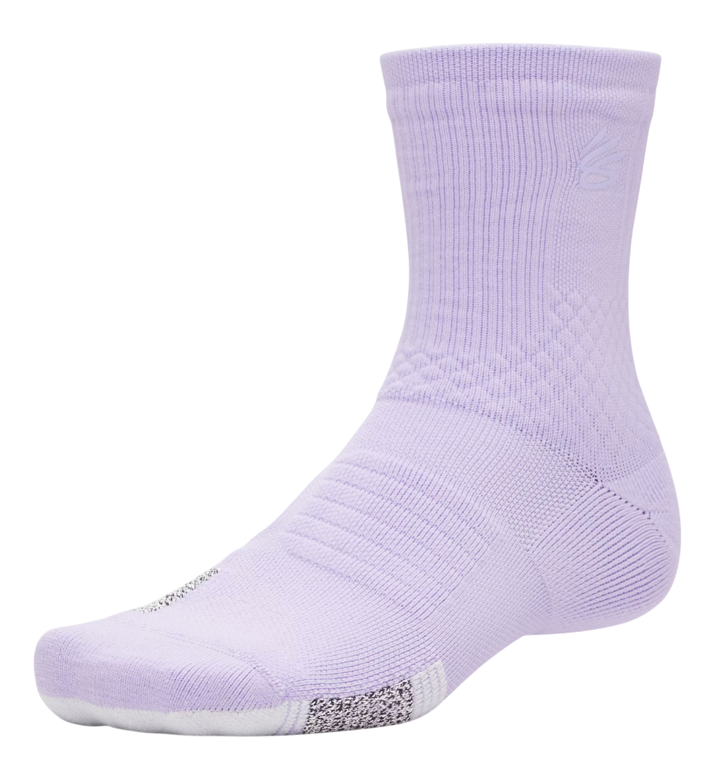 Čarape Under Armour Curry AD Playmaker Mid Crew Socks Ljubičasta | 1376231-538, 1