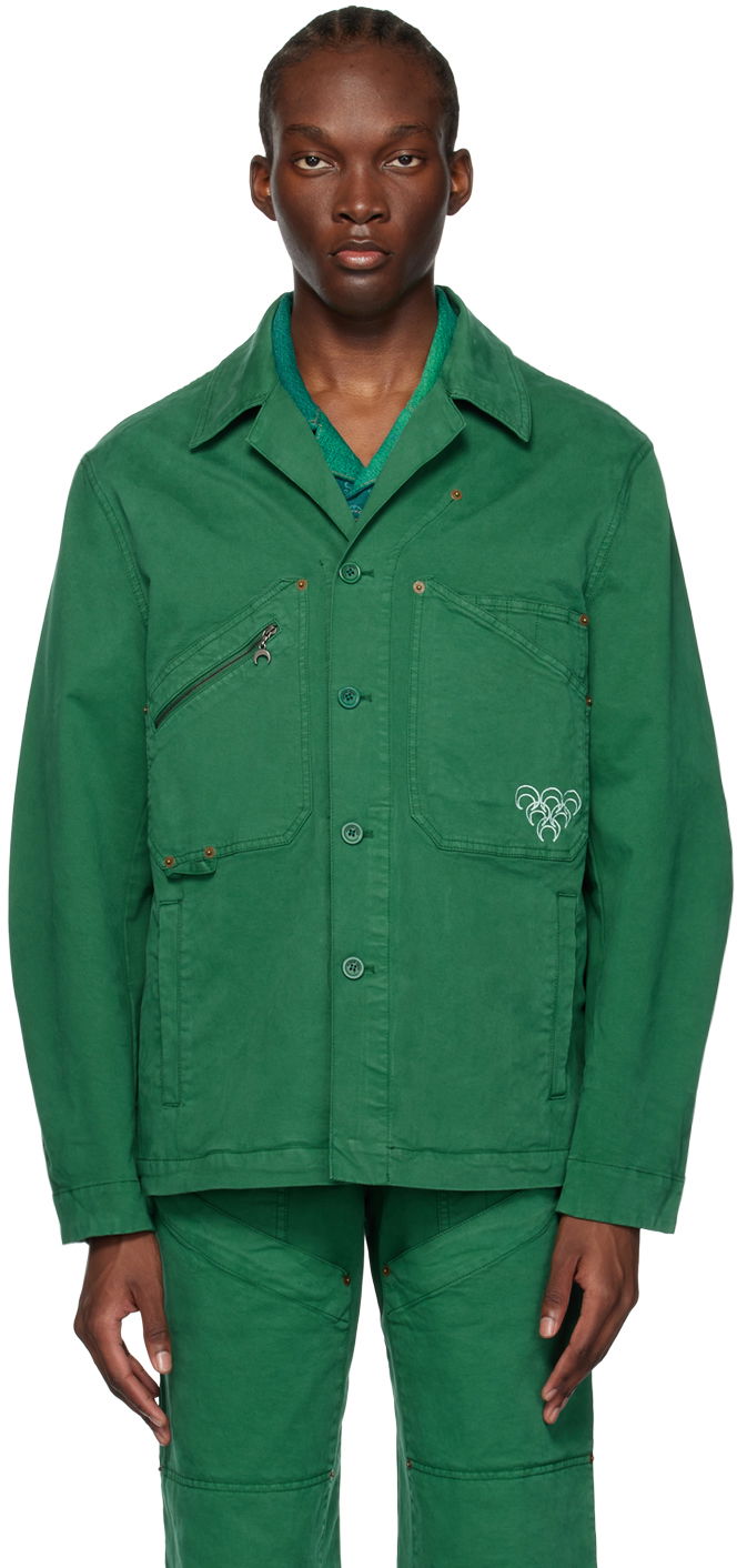 Vjetrovka Marine Serre Workwear Jacket Zelena | J106SS23X