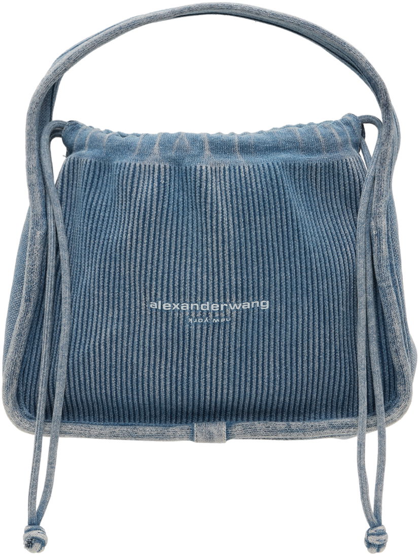 Ručna torbica Alexander Wang Alexander Wang Ryan Small Drawstring Bag Plava | 20224K40T