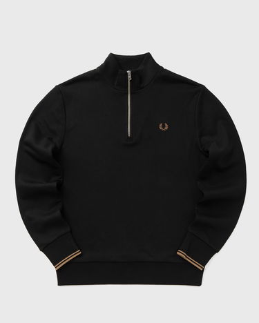 Dukserice Fred Perry Half Zip Sweatshirt Crna | M3574-S77, 1