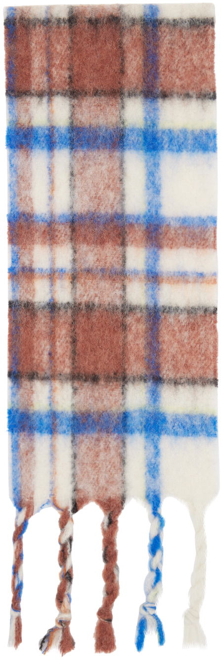 Šal ADER ERROR Plaid Muffler Scarf with Logo Patch Višebojno | BMADFWAC0404IV, 1
