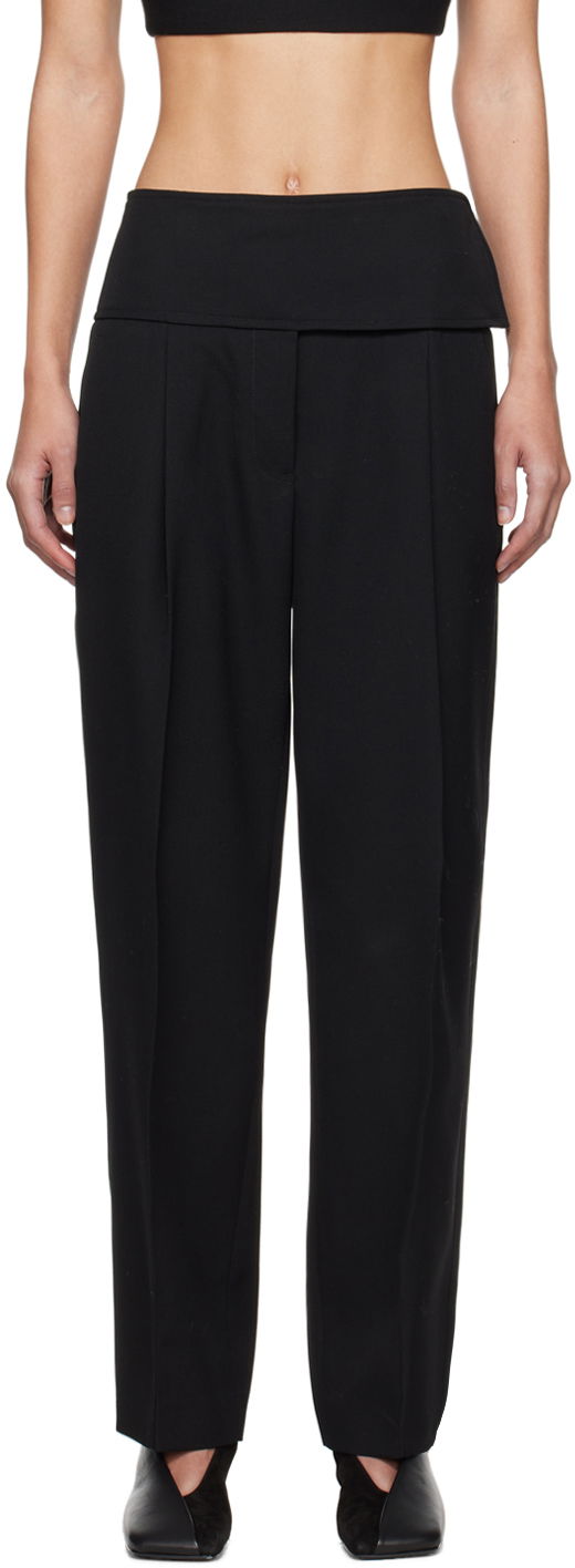 Hlače Jil Sander Belted Trousers Crna | J52KA0008_J40002