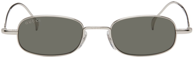 Sunčane naočale Gucci Gucci Silver Rectangular Sunglasses Zelena | GG1648S-008
