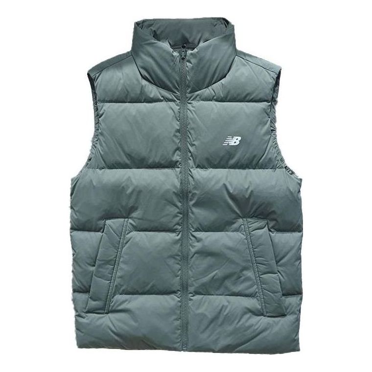 Prsluk New Balance Padded Puffer Vest Zelena | AMV34325-DON