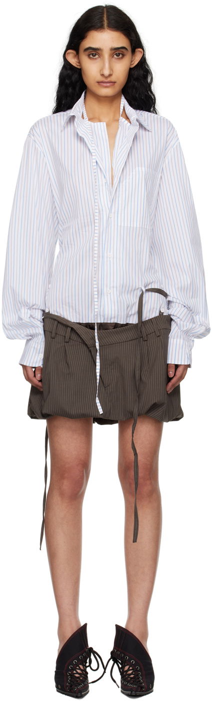 Haljina Ottolinger Ottolinger Striped Shirt Deconstructed Minidress Višebojno | 1103201