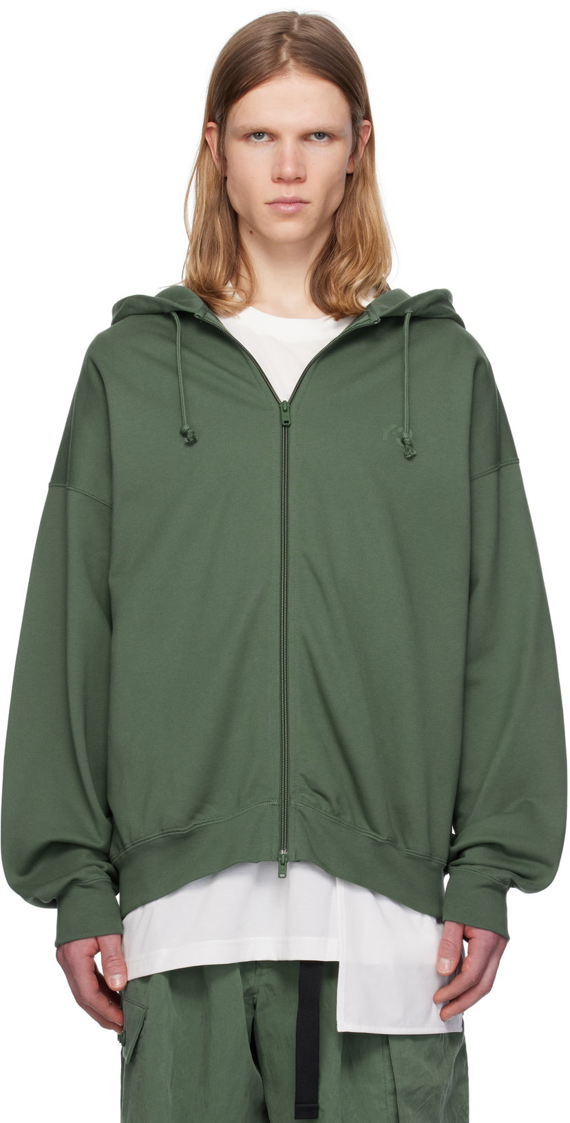 Dukserice Y-3 Y-3 FT Zip Hoodie Zelena | JM7840