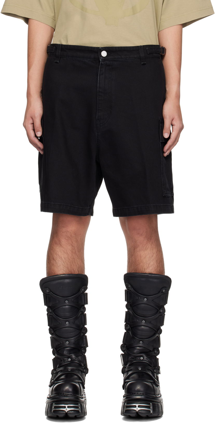 Kratke hlače VETEMENTS VETEMENTS Cargo Shorts Crna | UA66SS520B
