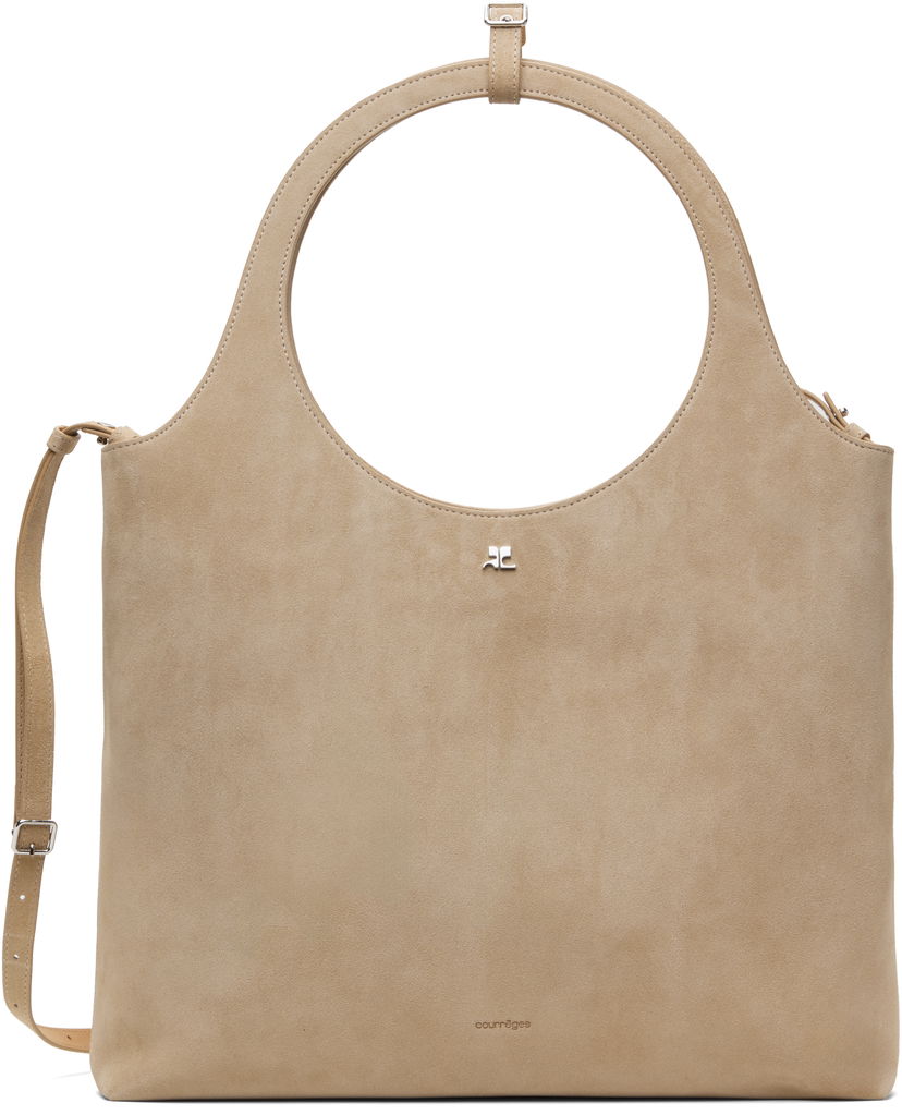 Ručna torbica Courrèges Courrèges Holy Day Suede Tote Bež | 125GSA161CR0024