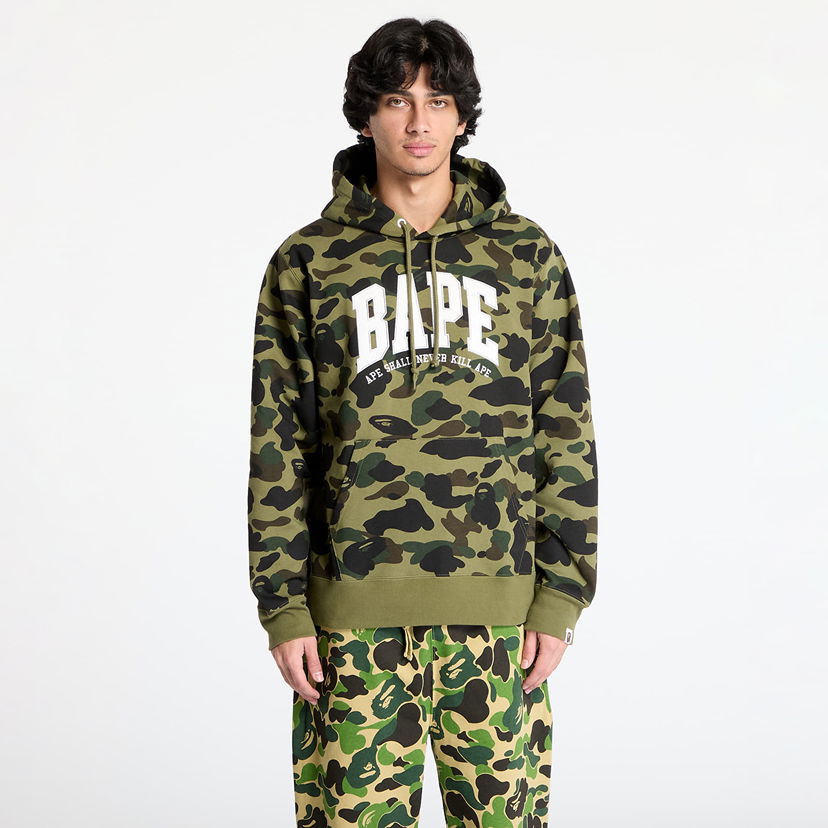 Dukserice BAPE Camo Pullover Hoodie Zelena | 001PPK801008M GRN