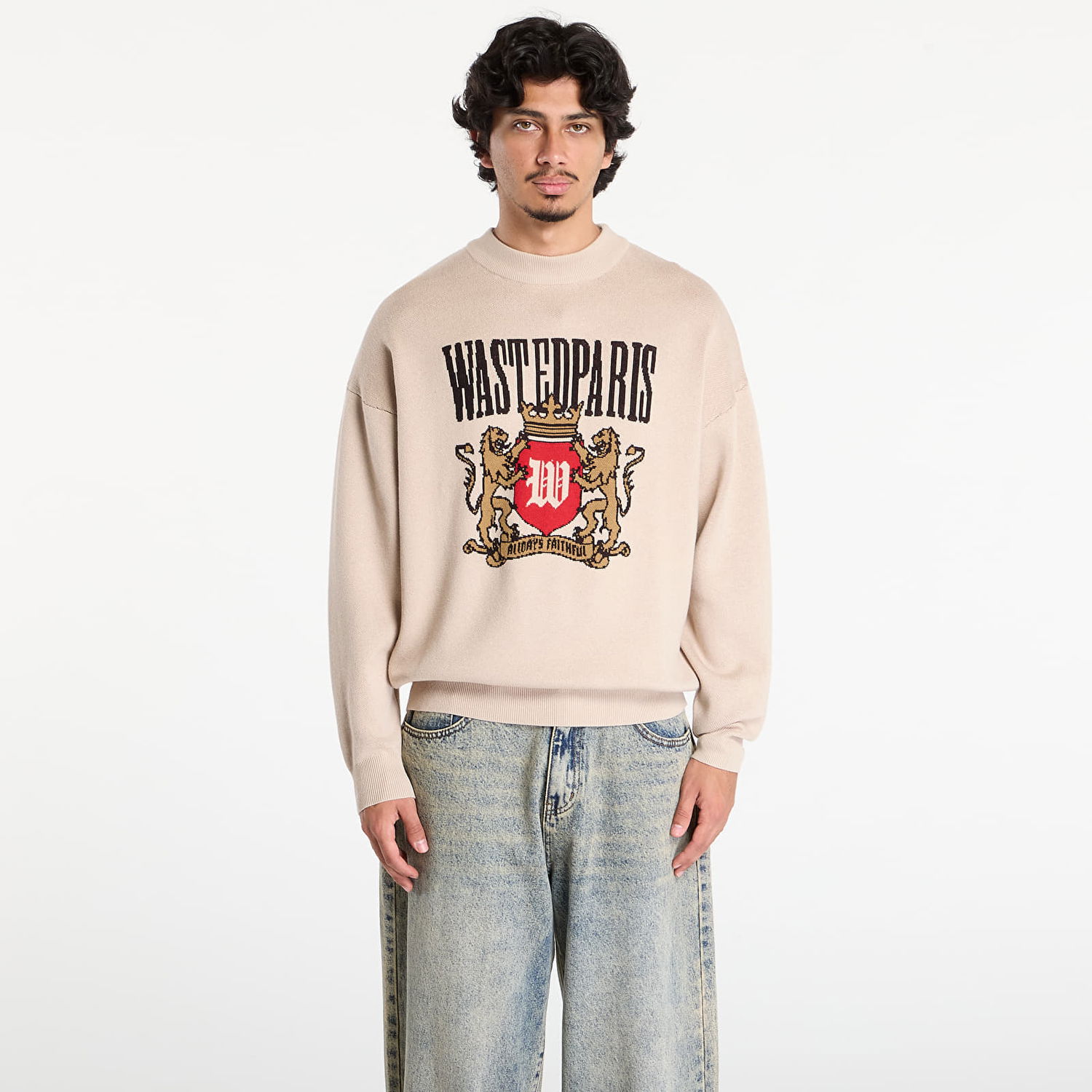 Džemper Wasted Paris Wasted Paris M Crest Sweater Bež | WP_000291, 0