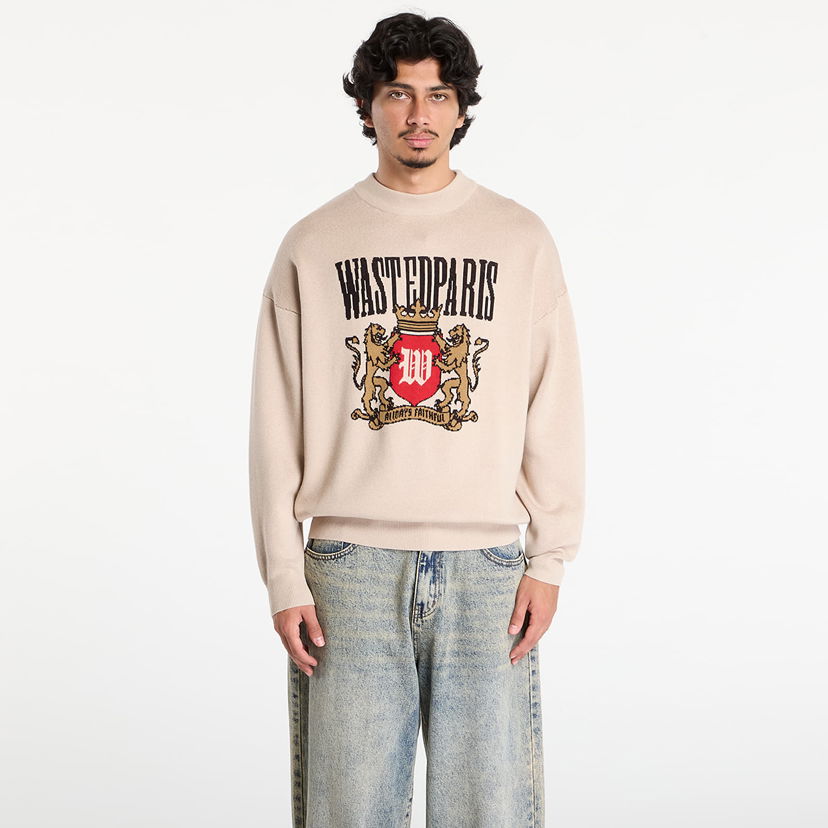 Džemper Wasted Paris Wasted Paris M Crest Sweater Bež | WP_000291