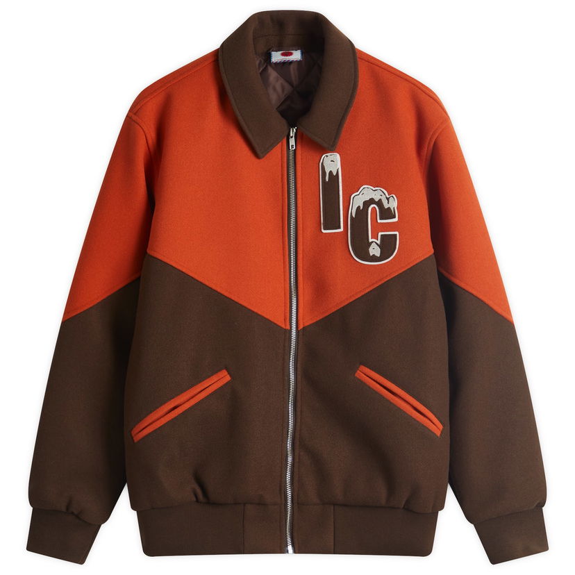 Bomber jakna BBC IceCream ICECREAM Panelled Varsity Jacket, Size Medium Narančasta | IC24404-BNO