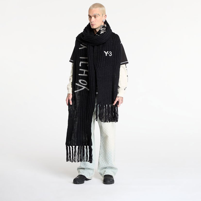Šal Y-3 Y-3 Chunk Scarf Universal Crna | JX8302