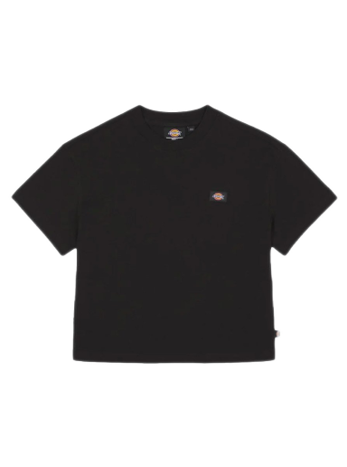 Crop top Dickies Oakport Cropped T-Shirt Crna | DK0A4Y8L-BLK