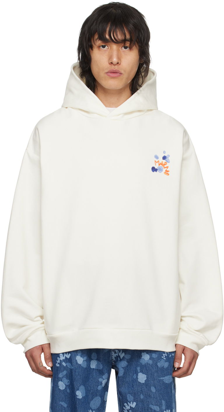 Dukserice Marni Dripping Hoodie Bijela | FUMU0067PL USCW17