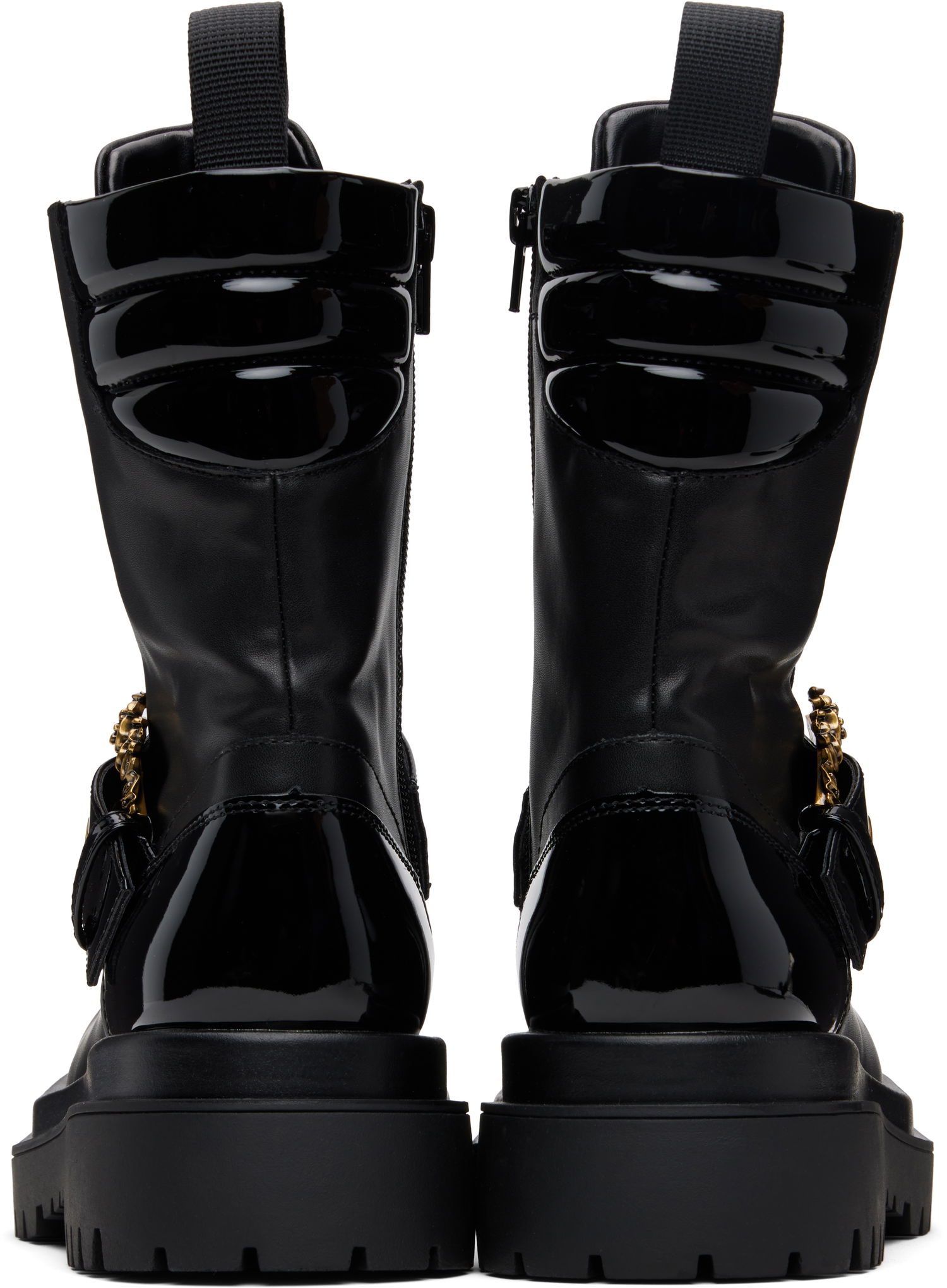 Tenisice i cipele Versace Versace Jeans Couture Pin-Buckle Boots Crna | E79VA3S67_E71570, 1