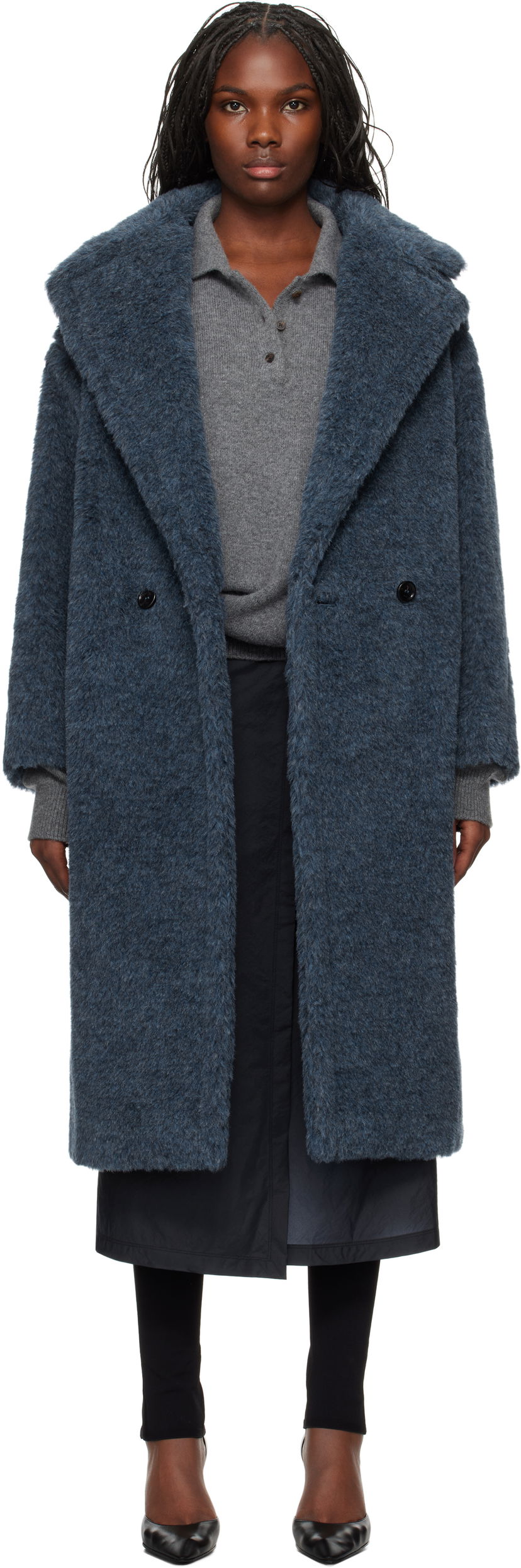 Kaputi Max Mara Zebra Coat Plava | 2421016152600 MM10506