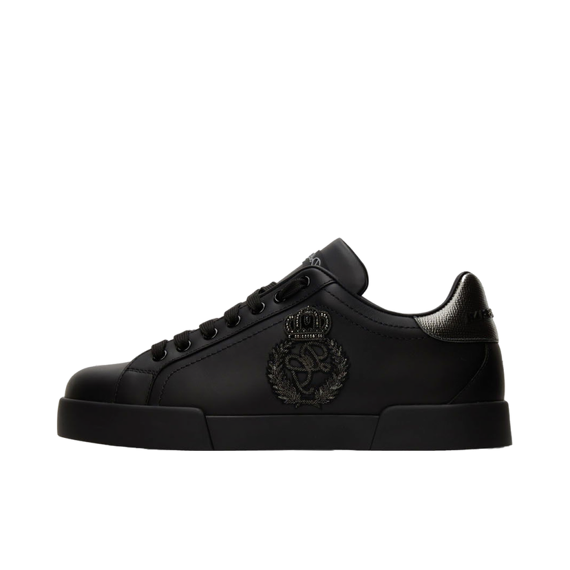 Tenisice i cipele Dolce & Gabbana Black Portofino Sneakers Crna | CS1761AH164